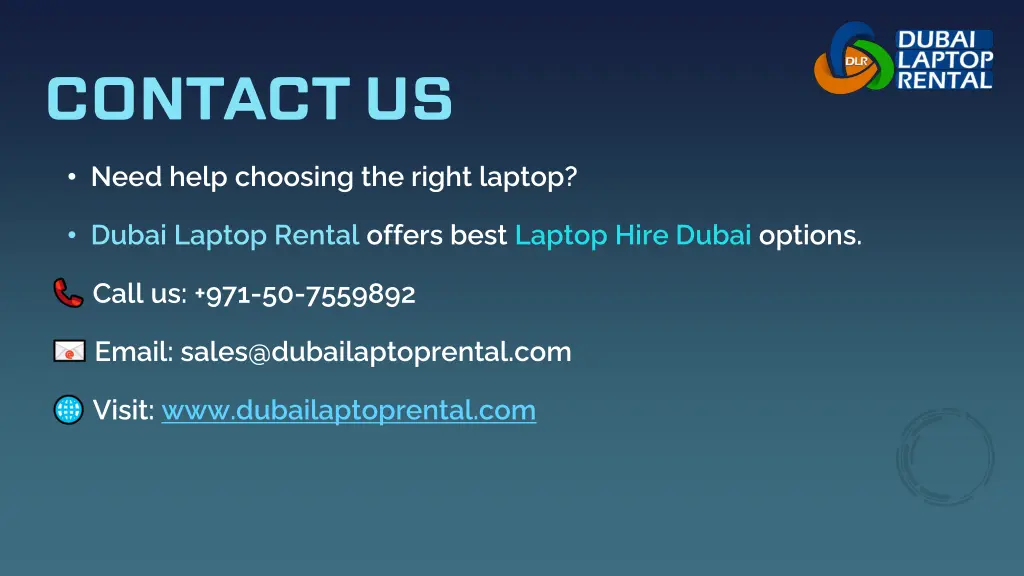 contact us
