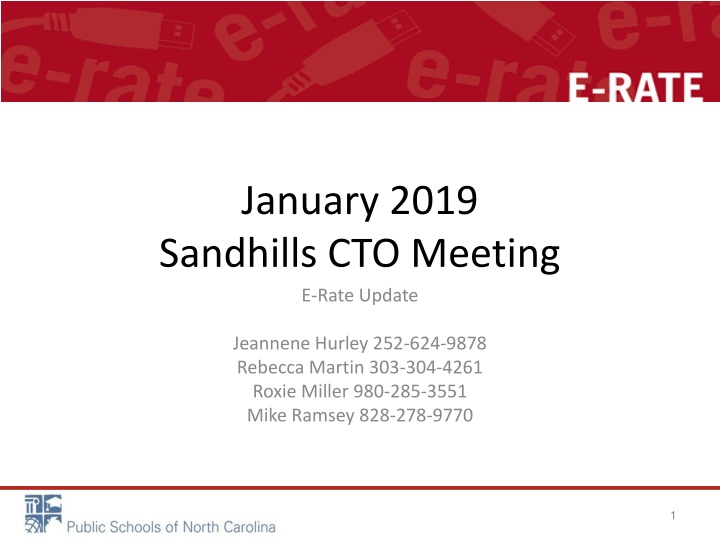 january 2019 sandhills cto meeting e rate update