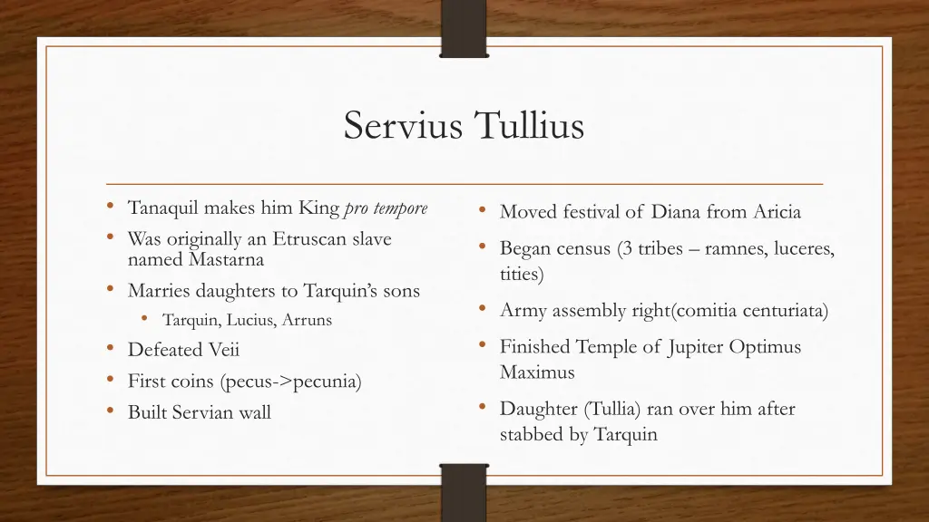 servius tullius