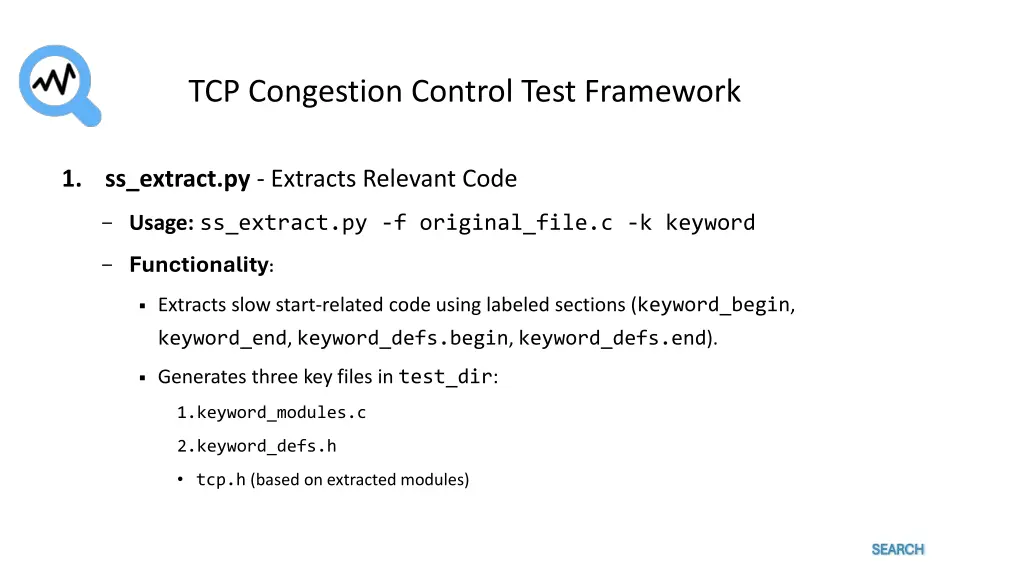 tcp congestion control test framework