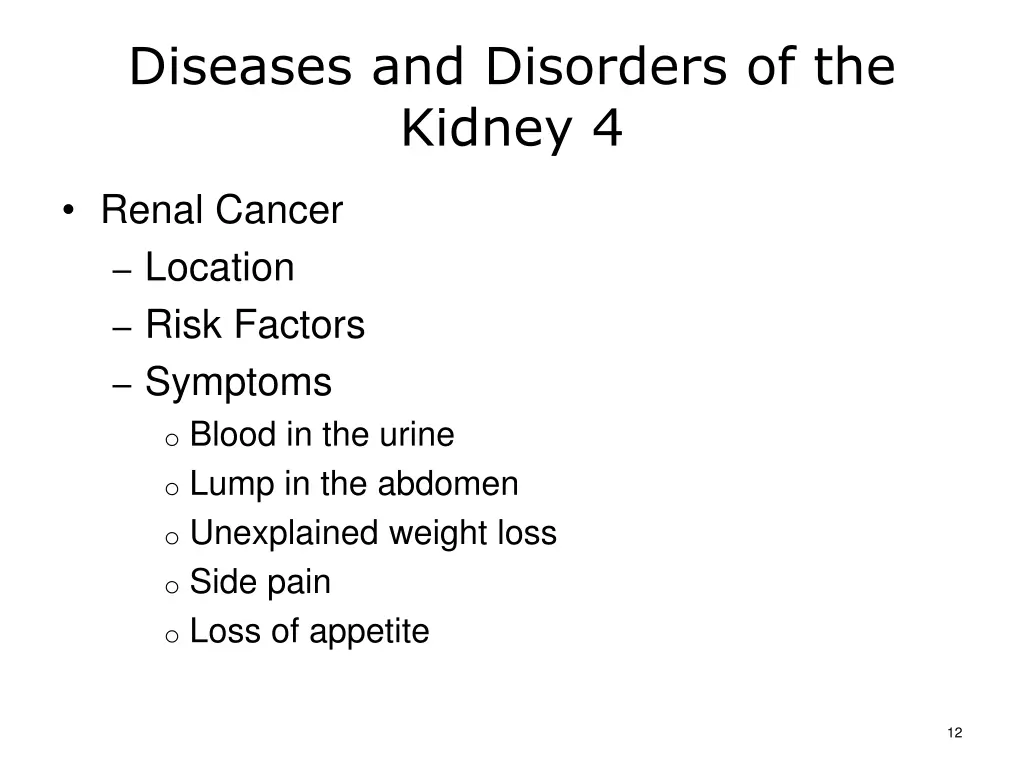 diseases and disorders of the kidney 4