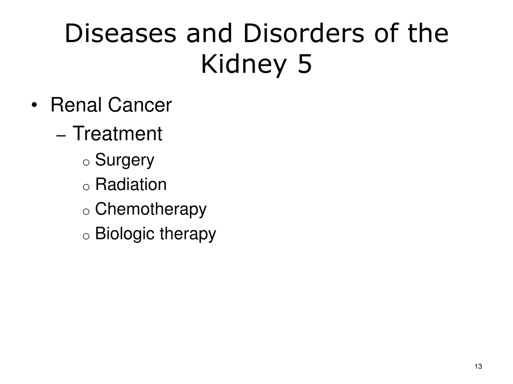 diseases and disorders of the kidney 5