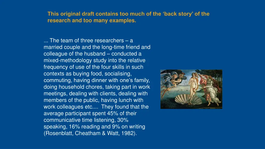 this original draft contains too much of the back