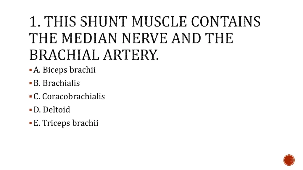 1 this shunt muscle contains the median nerve