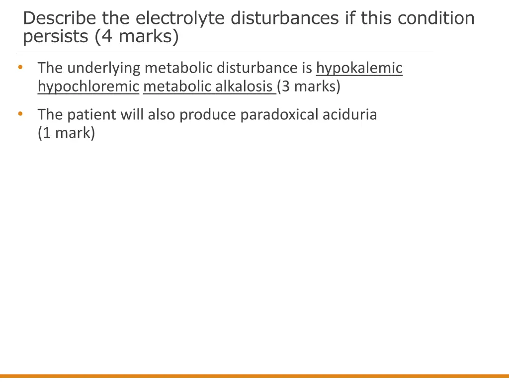 describe the electrolyte disturbances if this