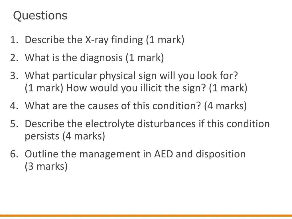 questions 1