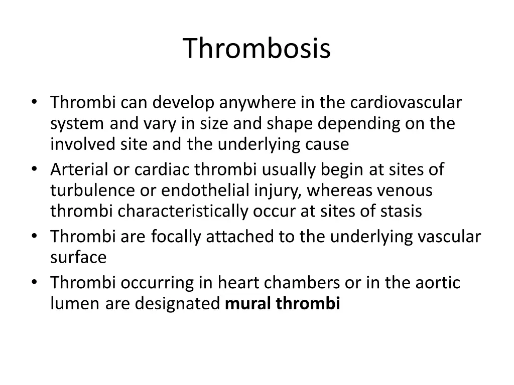 thrombosis 1