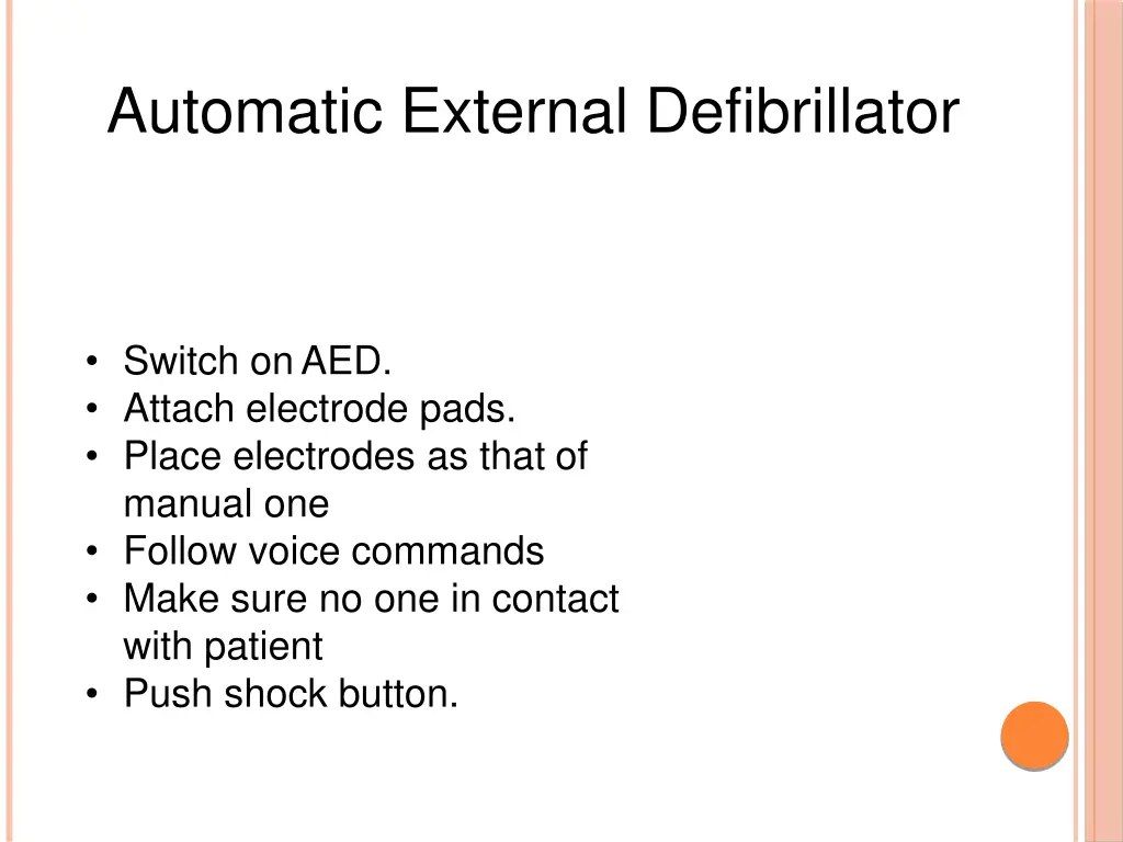 automatic external defibrillator