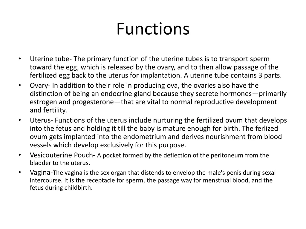 functions
