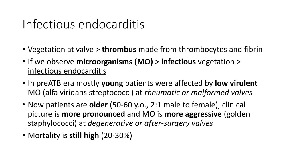 infectious endocarditis