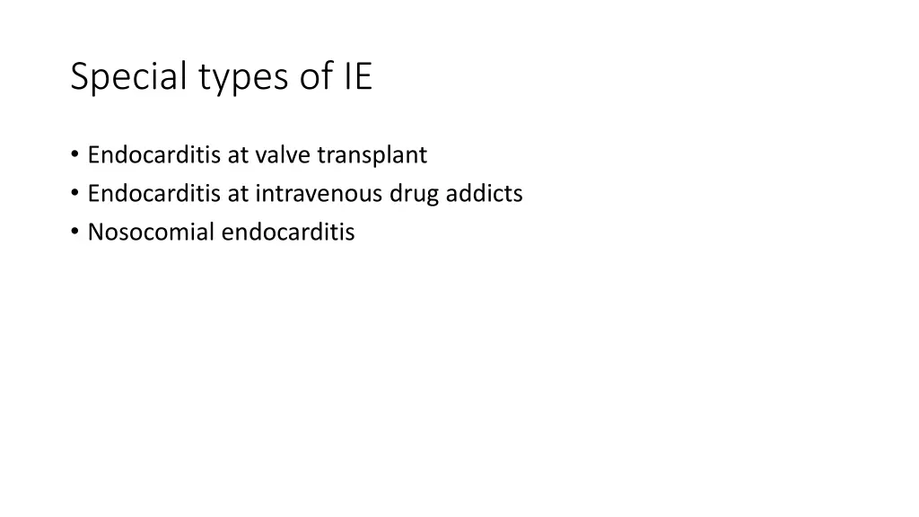 special types of ie