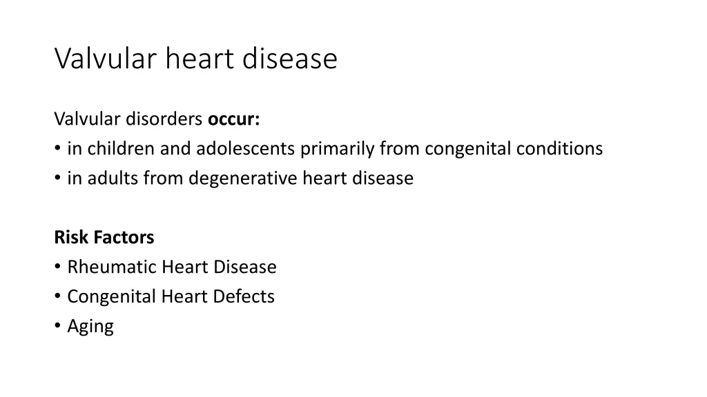 valvular heart disease 1