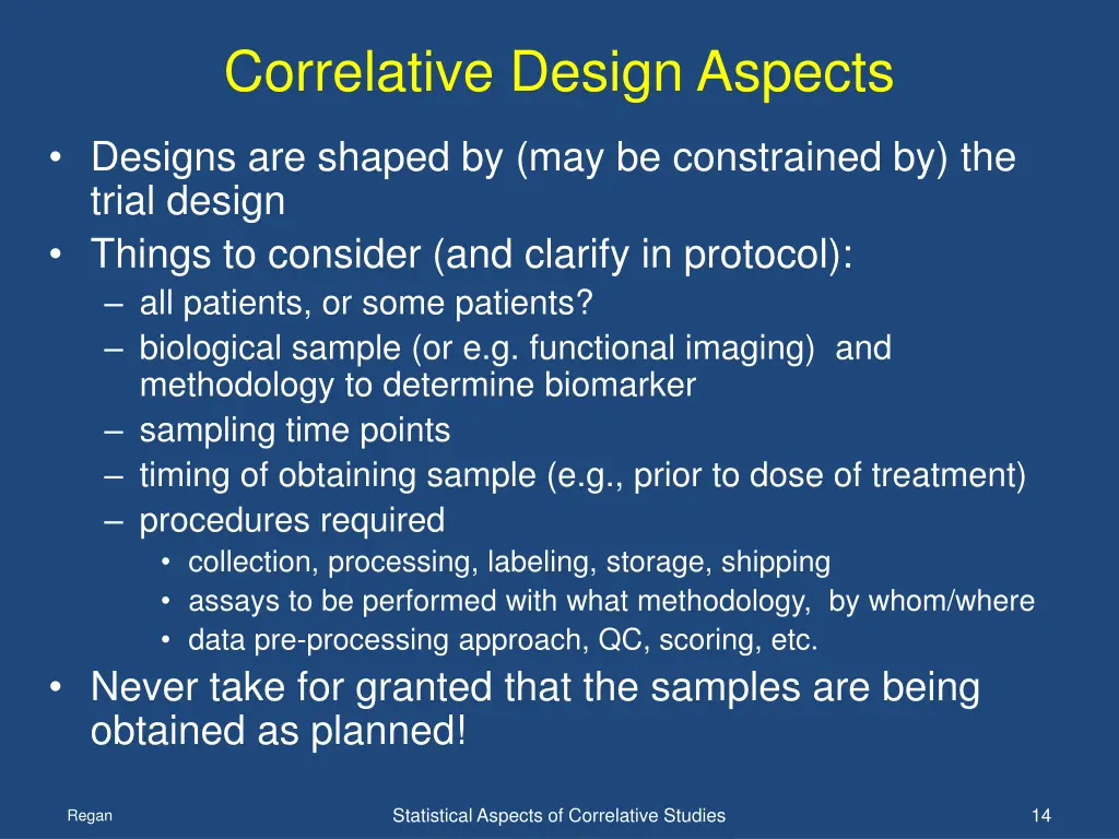 correlative design aspects