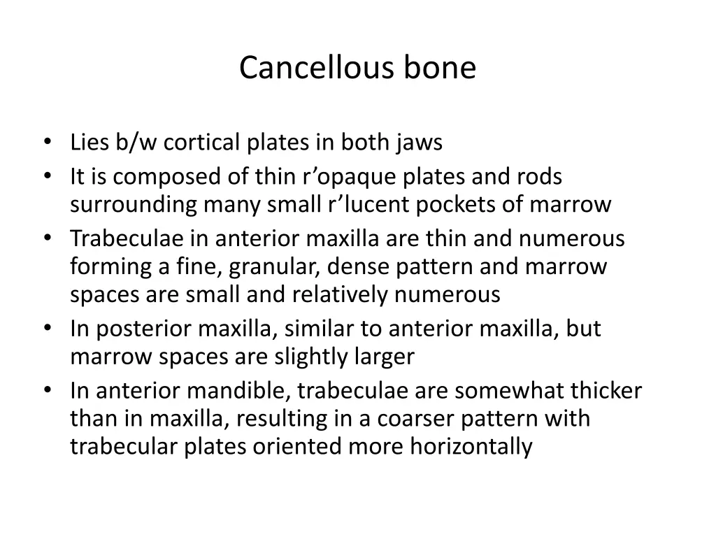 cancellous bone