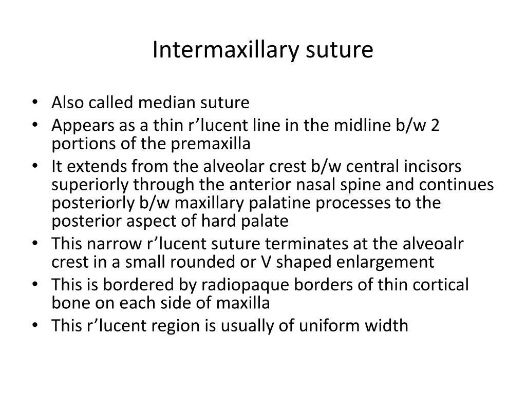 intermaxillary suture