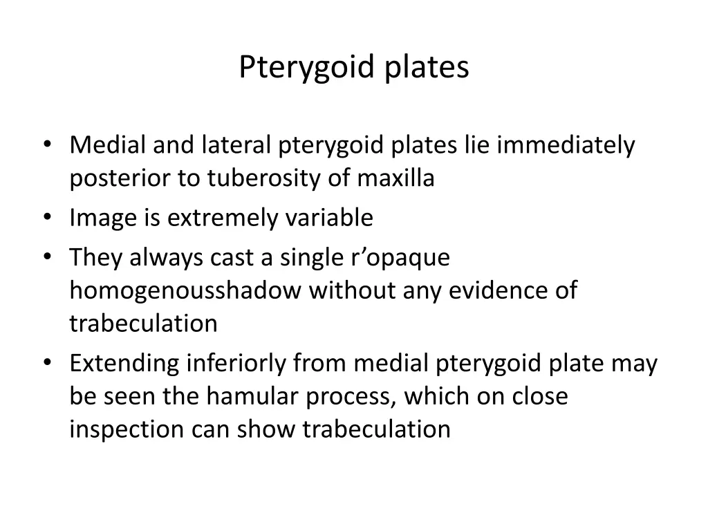 pterygoid plates