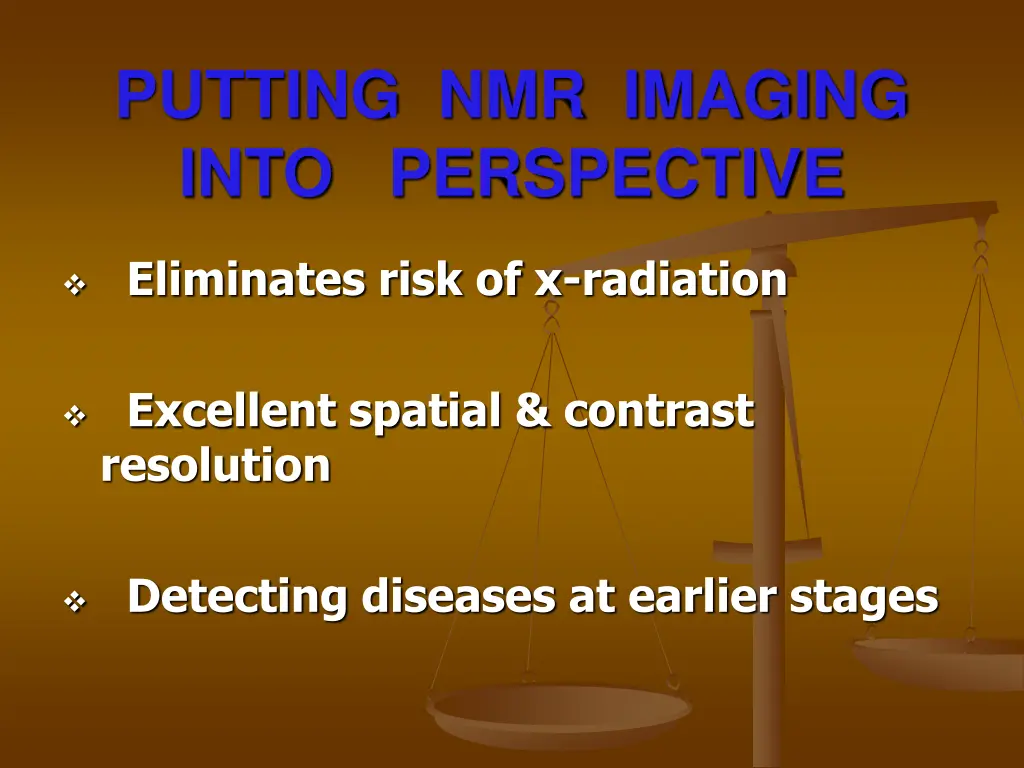 putting nmr imaging into perspective