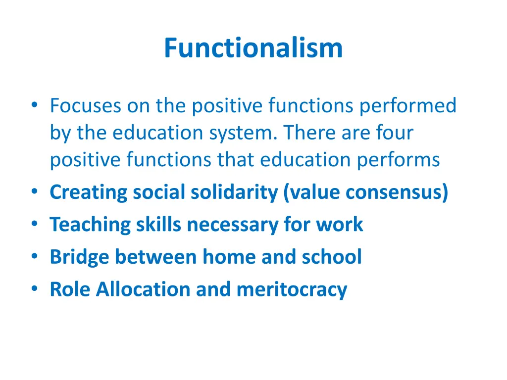 functionalism
