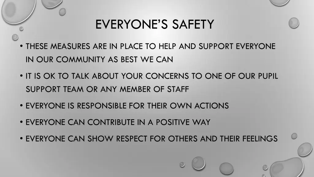 everyone s safety