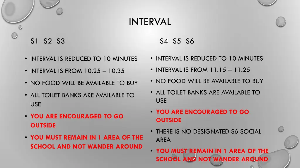 interval