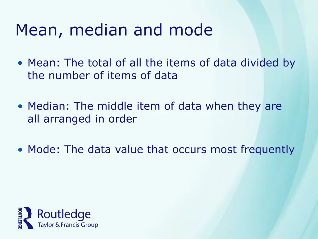 mean median and mode