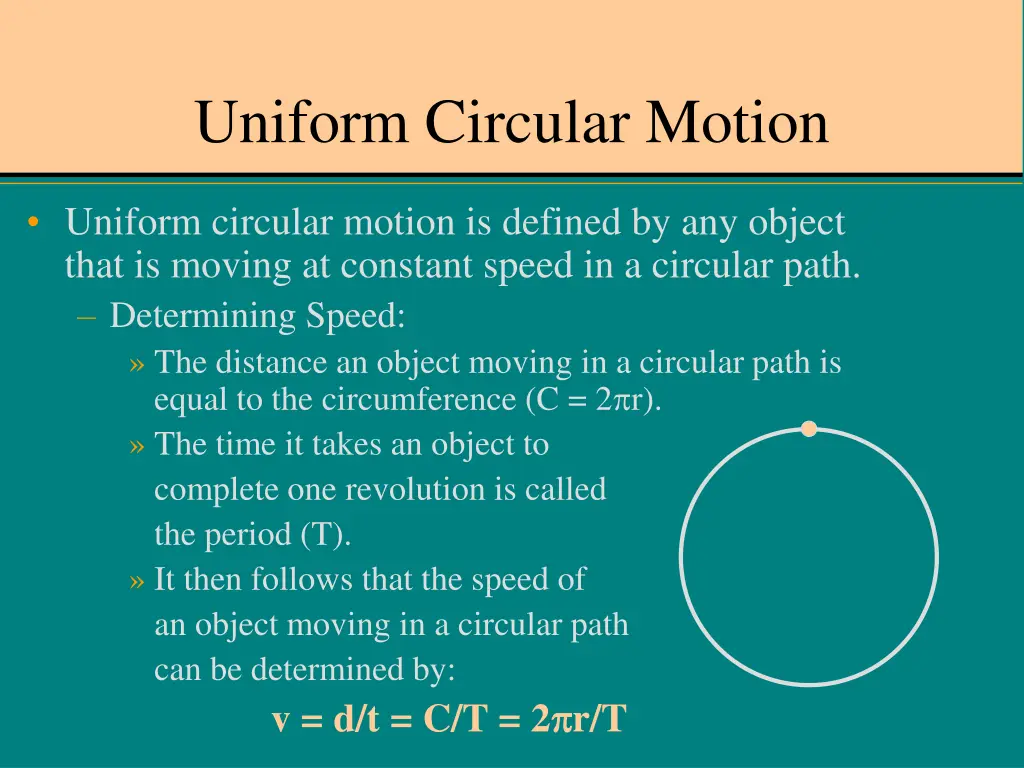 uniform circular motion 1