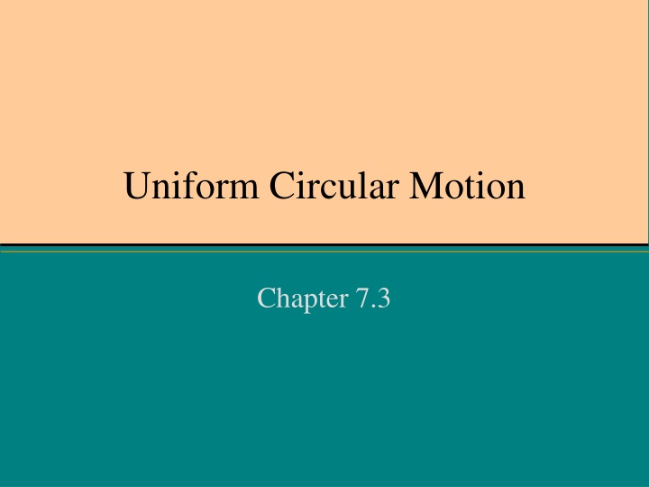 uniform circular motion