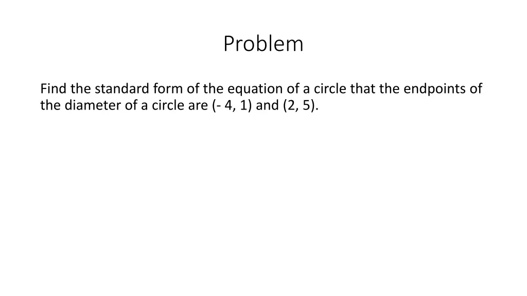 problem