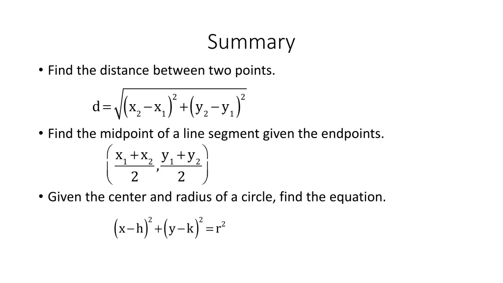 summary