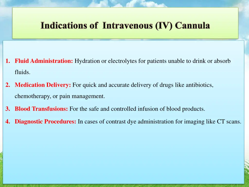 1 fluid administration hydration or electrolytes