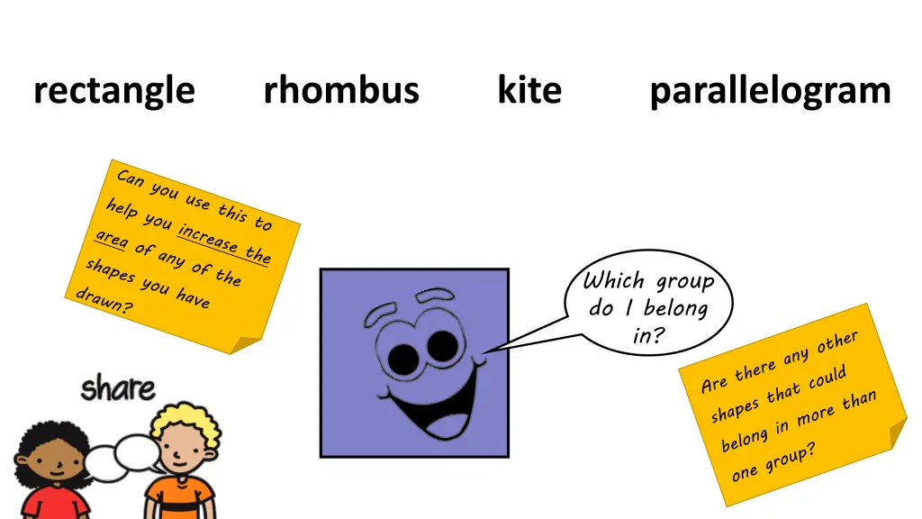 rectangle rhombus kite parallelogram