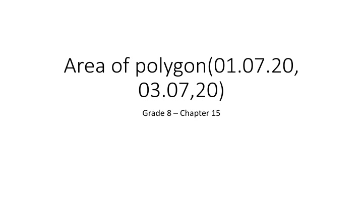 area of polygon 01 07 20 03 07 20