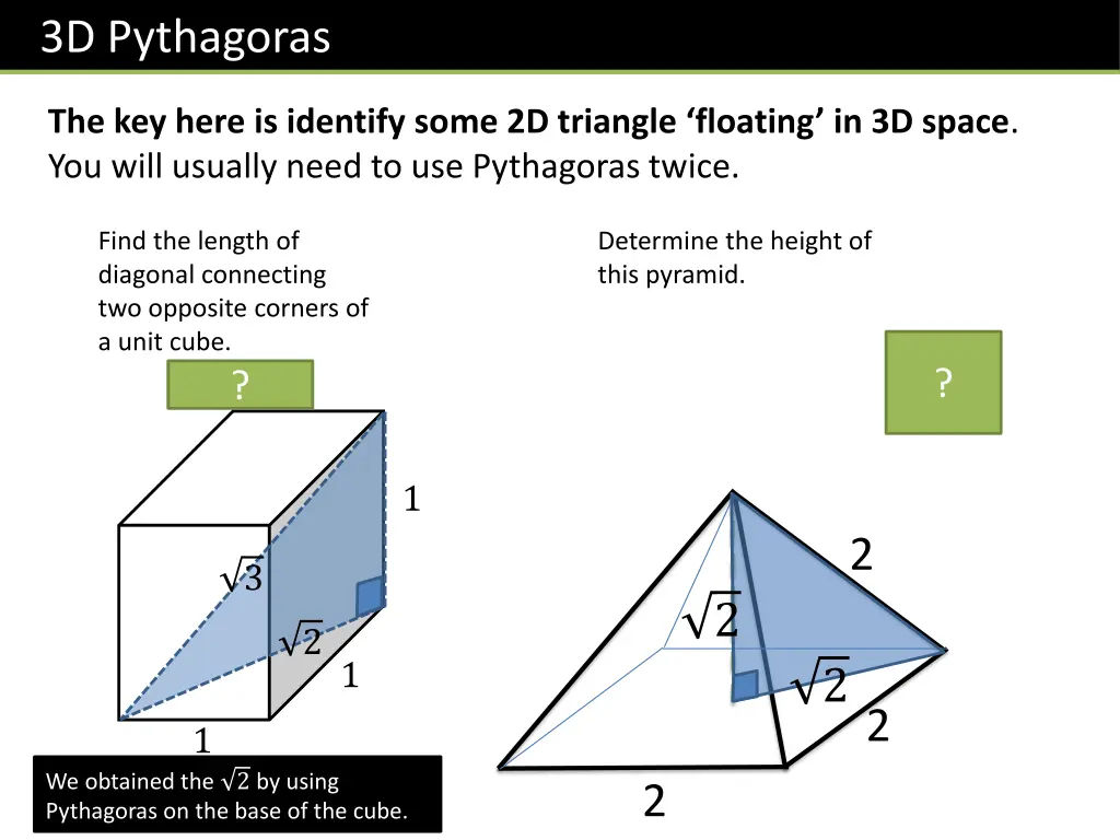 3d pythagoras