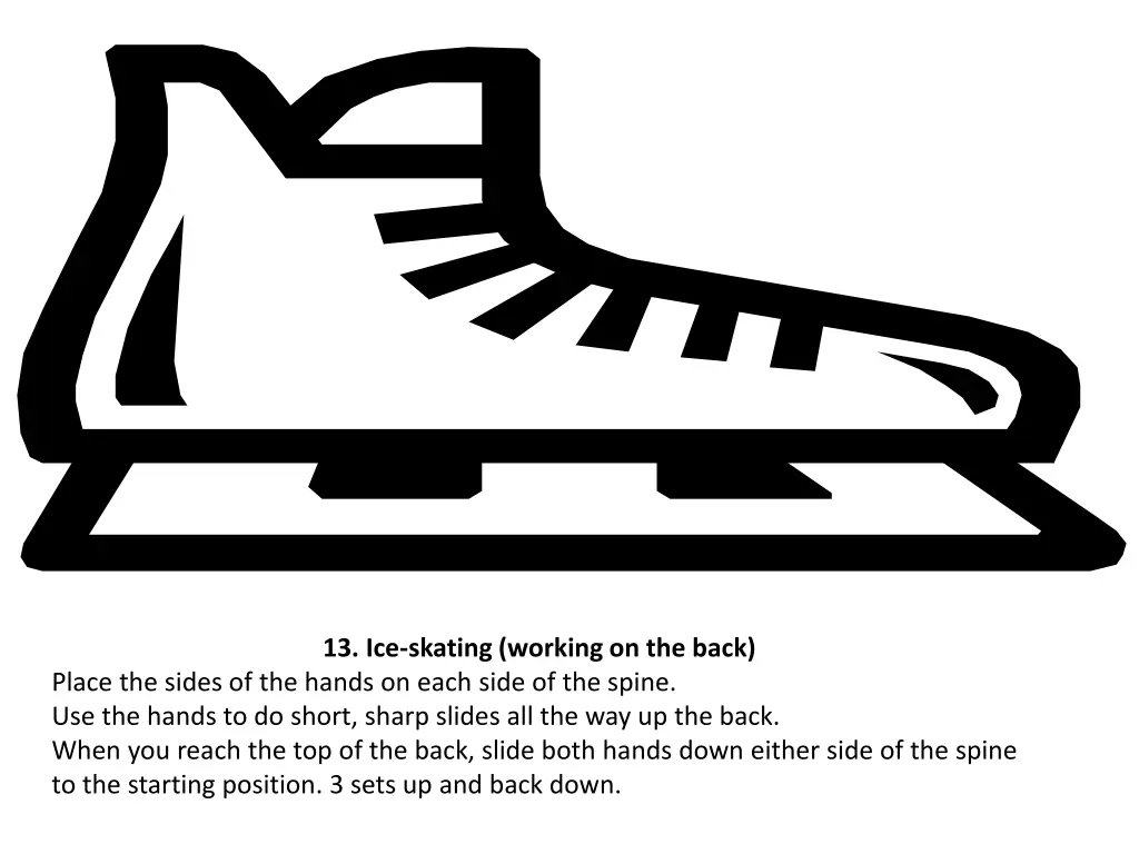 13 ice skating working on the back