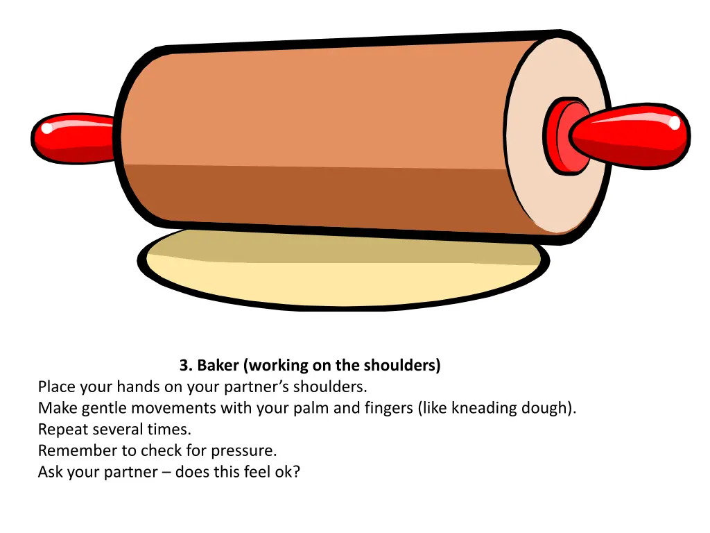 3 baker working on the shoulders