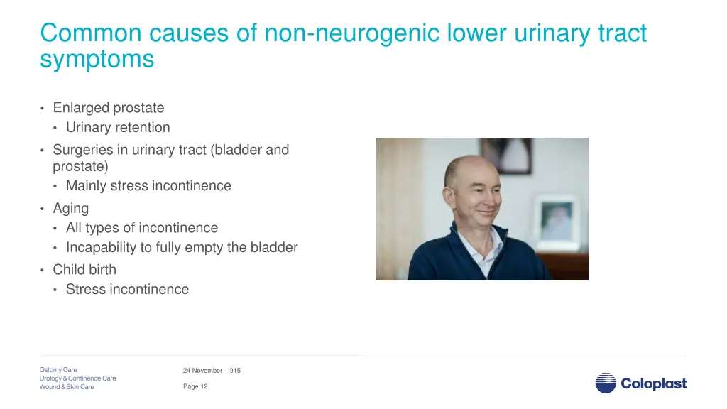 common causes of non neurogenic lower urinary