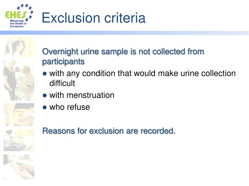 exclusion criteria