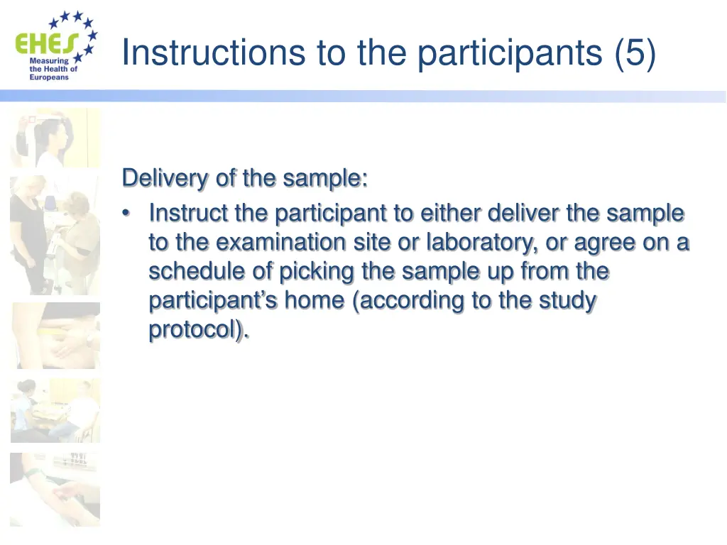 instructions to the participants 5