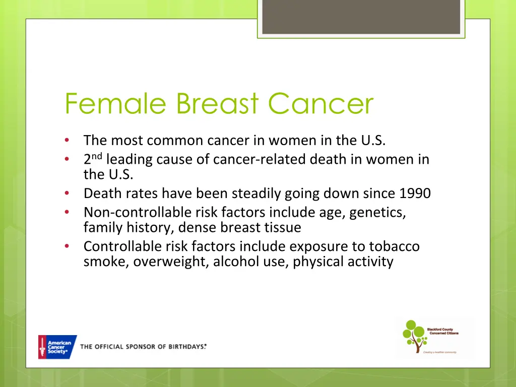 female breast cancer