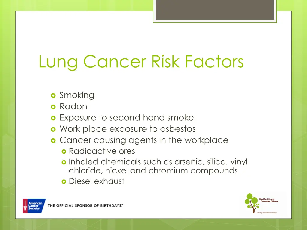 lung cancer risk factors