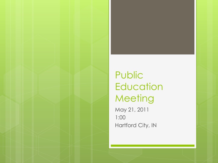 public education meeting may 21 2011