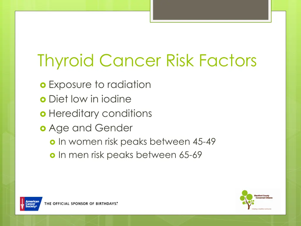 thyroid cancer risk factors
