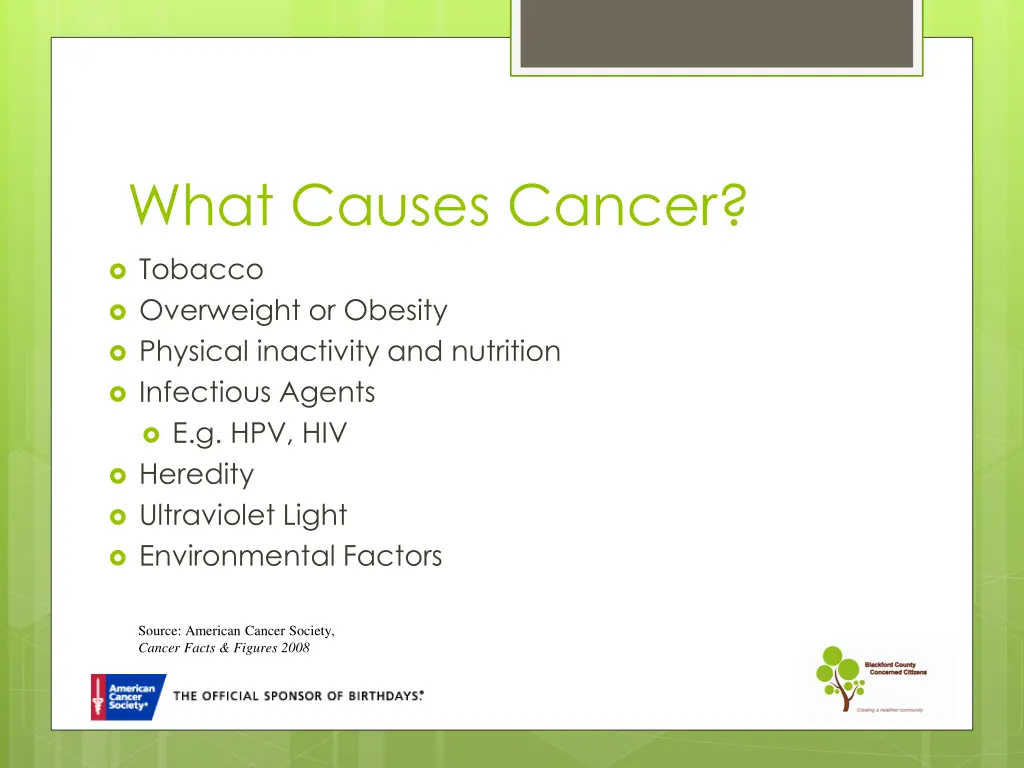 what causes cancer