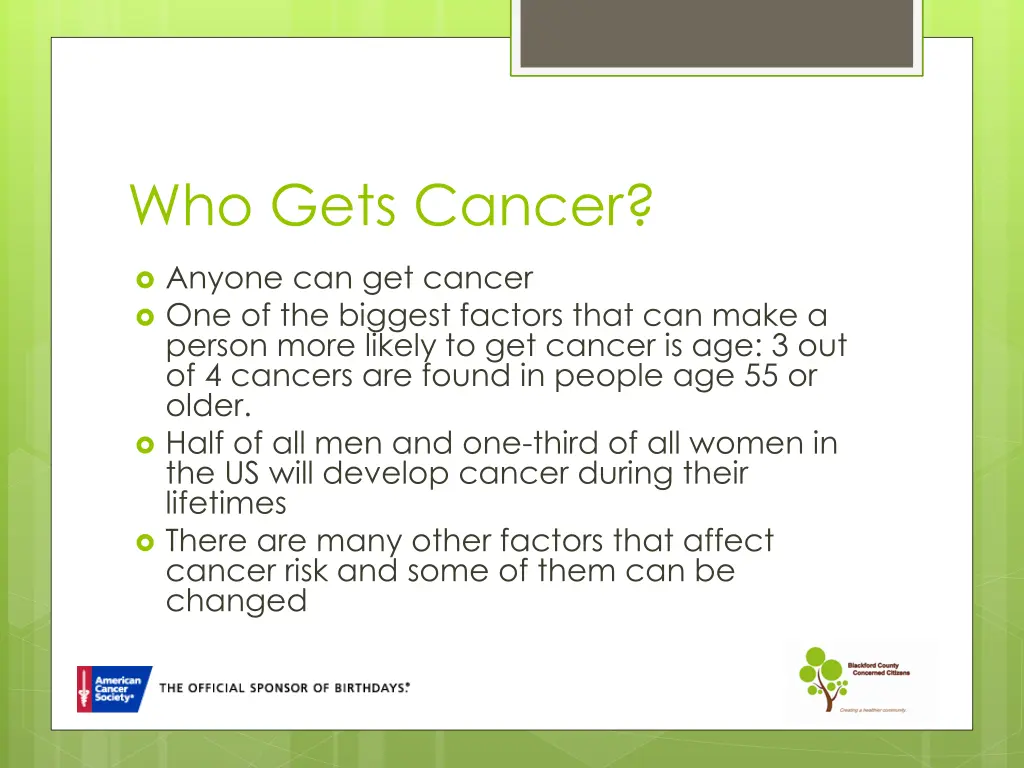 who gets cancer