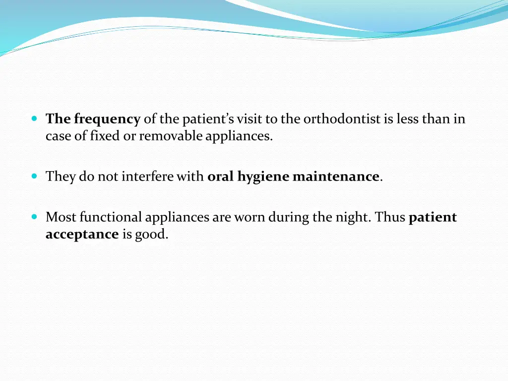 the frequency of the patient s visit
