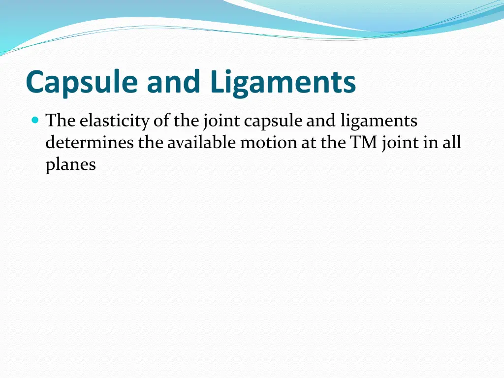capsule and ligaments