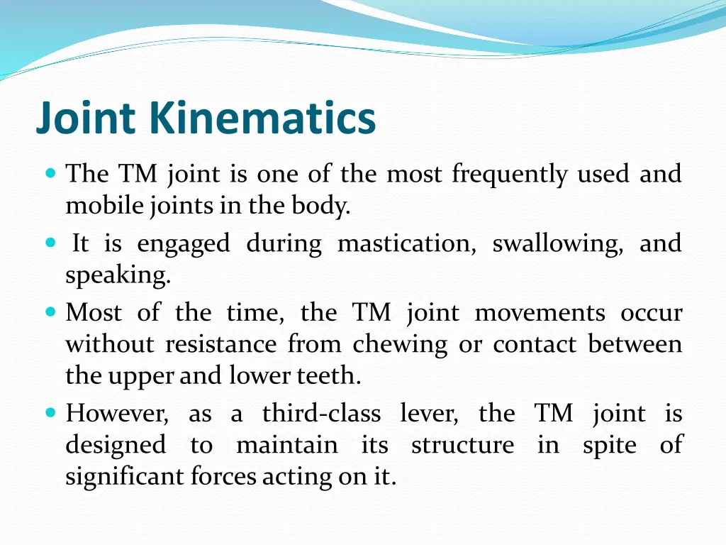 joint kinematics