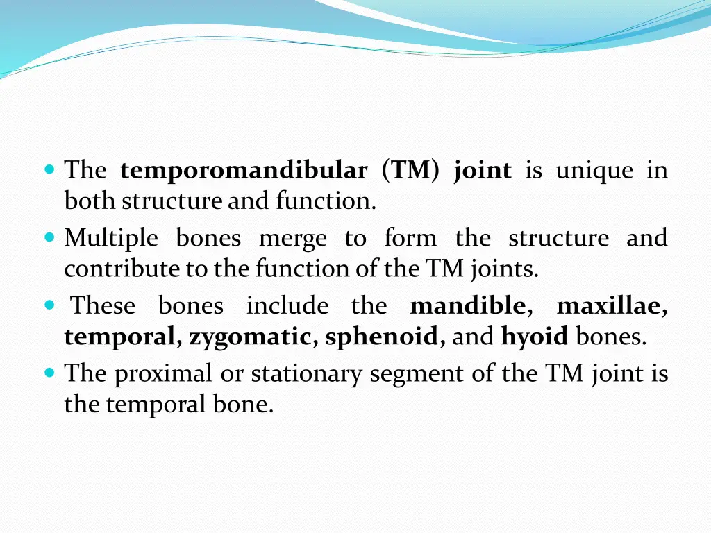the temporomandibular tm joint is unique in both