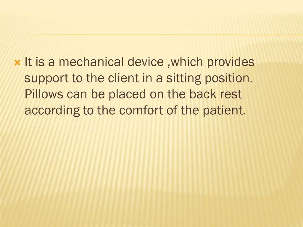 it is a mechanical device which provides support