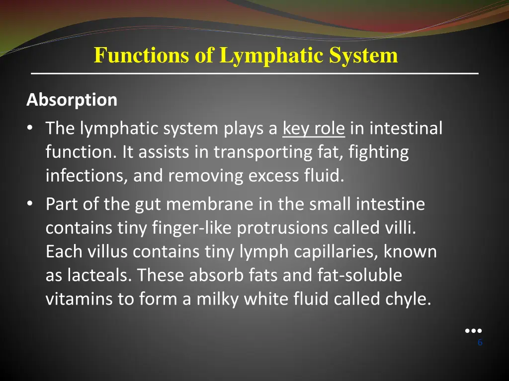 functions of lymphatic system 1
